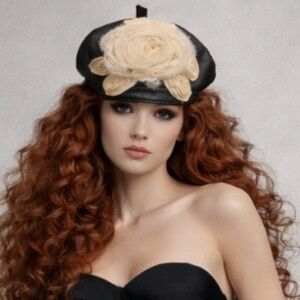 Elegant Black Faux Leather Bret